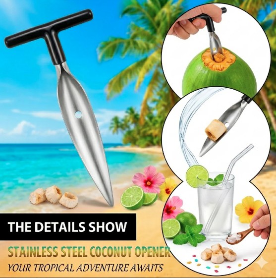 Stainless Steel Coconut Opener